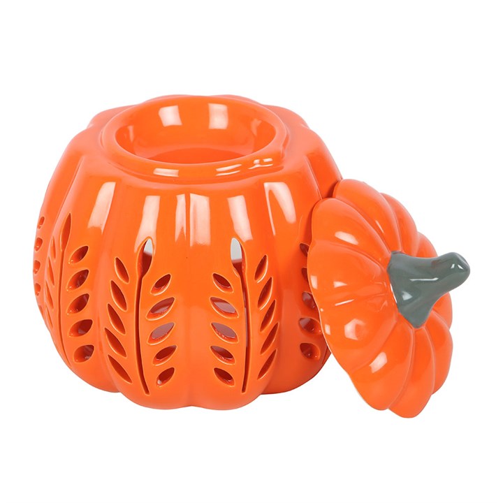 Orange Leaf Cut Pumpkin Oil Burner