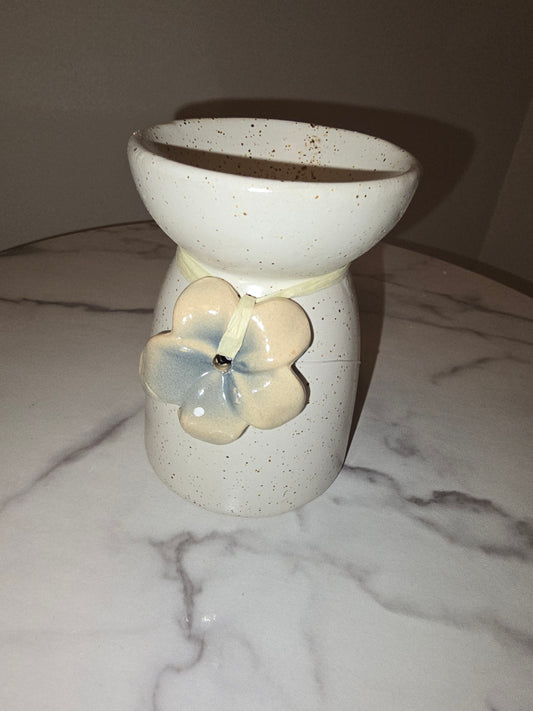 Speckled Ceramic Flower Wax Melt Burner