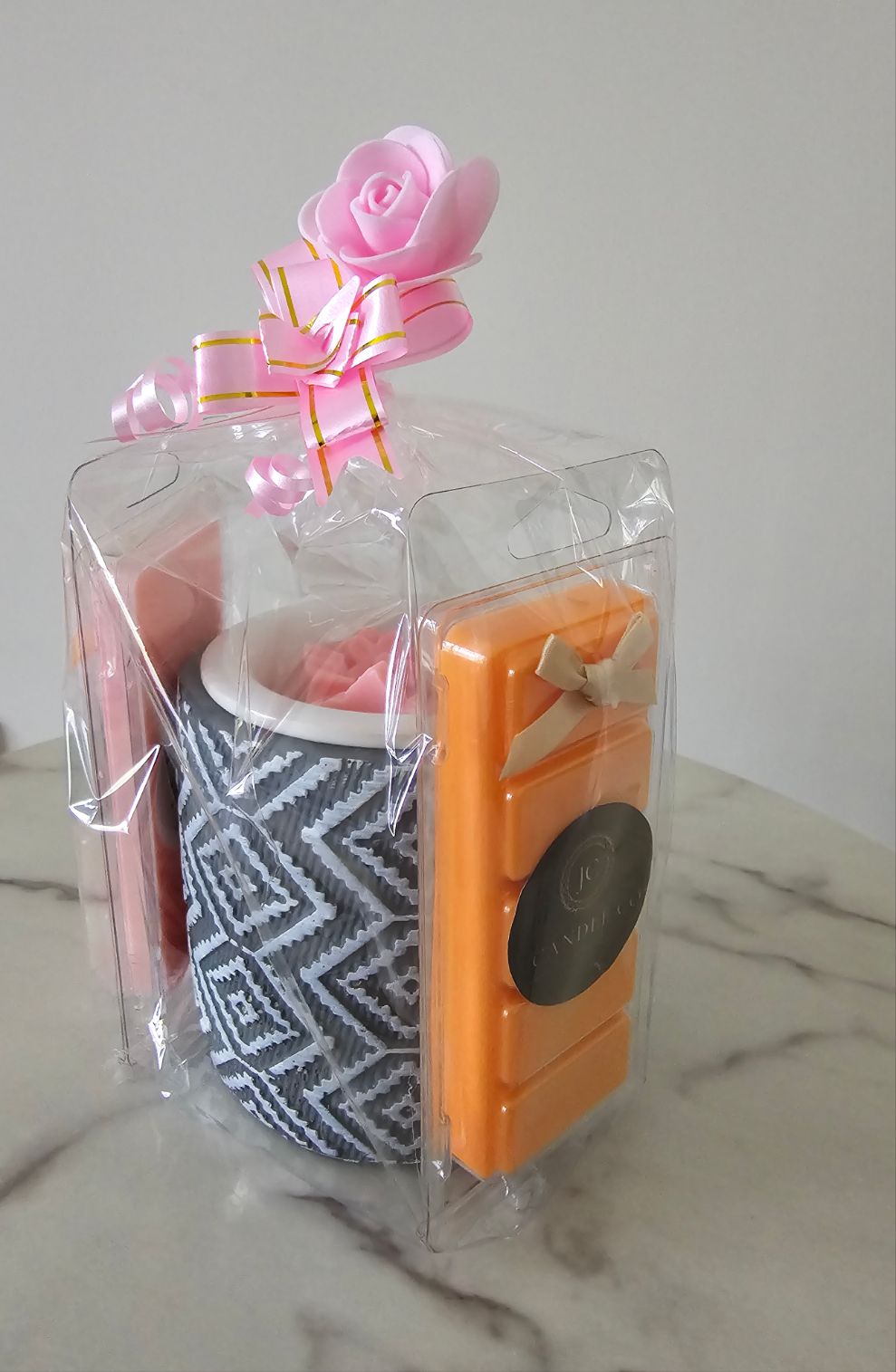 Grey Pattern Wax Melt Gift