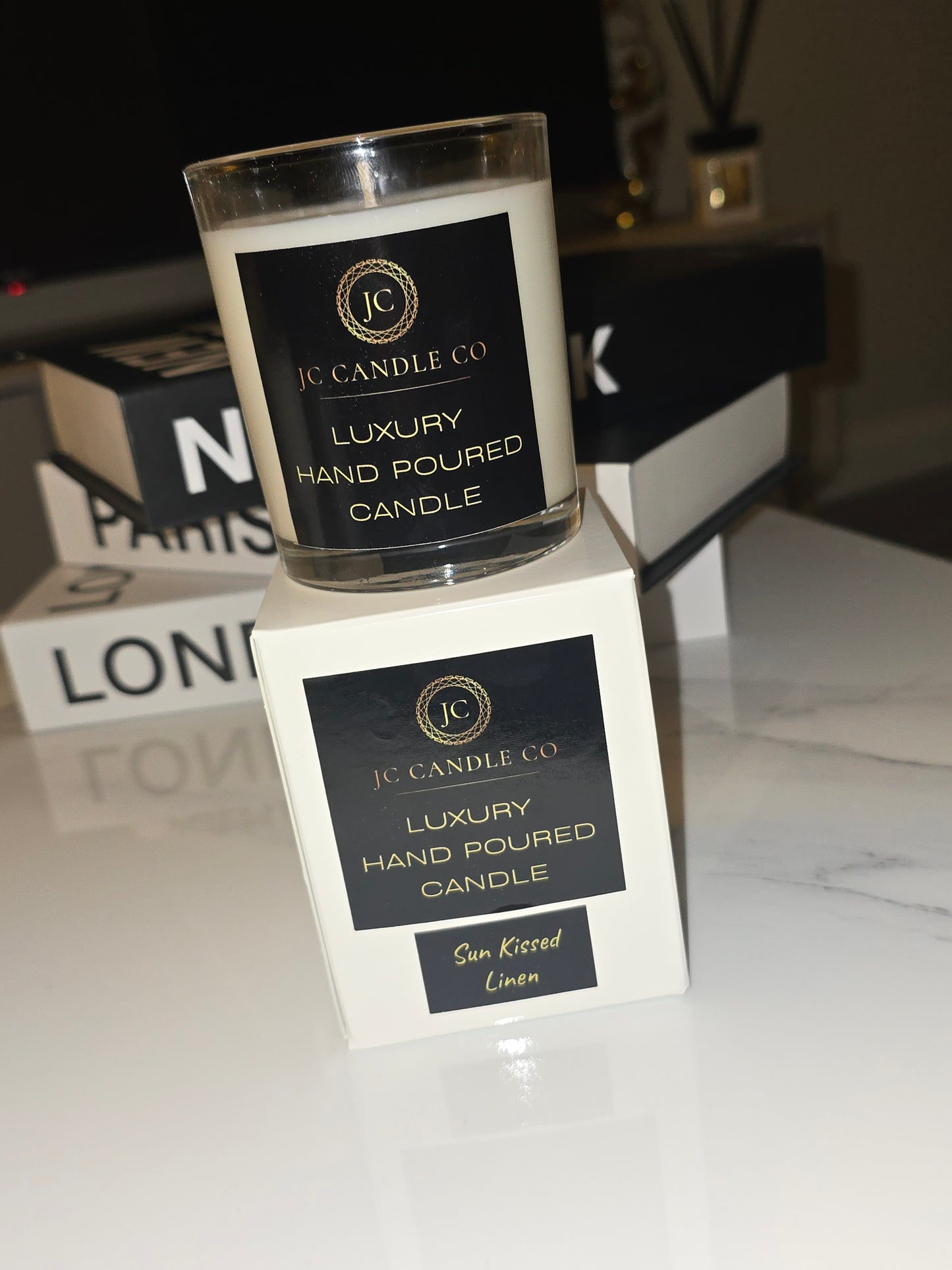 Sun Kissed Linen Candle