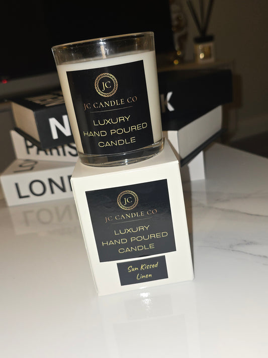 Sun Kissed Linen Candle